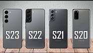 Samsung Galaxy S23 VS Galaxy S22 VS Galaxy S21 VS Galaxy S20
