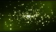 Screensaver || Rounding Dark Green Star Particle Animation Background Loop || Royalty Free || No CR.