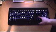 Logitech K800 Wireless Illuminated Keyboard in Action!