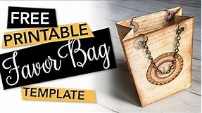 FREE Printable Favor Bag Template | FREEBIE + TUTORIAL