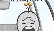 When you are trying to be depressed but your playlist is on shuffle 😂 #funny #viralvideos #jokes #depression #animation #usa #uk #lifeisgood #animationmeme #fyp