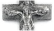 Ain’t It Nice Jesus Cross Atrio Holy Trinity Triune God Jesus Dove Religious Decoration For Home Hanging On Wall Father Son And Holy Spirit Crucifixion Christian Décor, Silver 8.5 X 2 X 14.5 inches