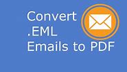 EML to PDF | Convert EML email files into PDF files