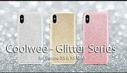 Coolwee Shiny Glitter Sparkle Flakes for iPhone XS MAX 6.5 Case Bling Bling - Glitter Series