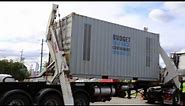 Interstate Removals - Side Loader Moving Container Unload - Perth