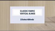 Classic Fabric Vertical Blinds from SelectBlinds.com