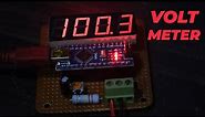 How To Make 4 Digit Digital Voltmeter | 0-100V DC Arduino based
