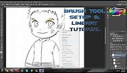 How to Setup Brush for Anime Linework in Photoshop CS6 by using a mouse