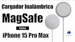 MagSafe Cargador Inalámbrico para iPhone 15 Pro Max, Unboxing y Review