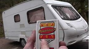 How to use and operate a remote controlled Powertouch caravan motor mover.