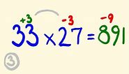 Fast Mental Multiplication Trick - Multiply in your head using base 20 and 30