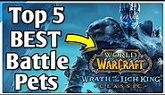 Top 5 BEST Battle Pets in Wrath of the Lich King Classic! World of Warcraft Competitive Tier List!