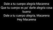 Macarena - Los del Rio, Lyric video (Hey Macarena!)