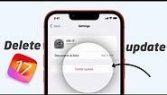 How To Delete iOS Update | How To Delete iOS Update Without PC/Laptop ? | Uninstall ios update |