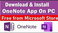 OneNote free App for PC | How to Download & Install Microsoft OneNote App on Windows