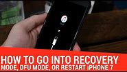 How-To: Restart, Enter Recover/DFU Mode on iPhone 7 without the Home Button