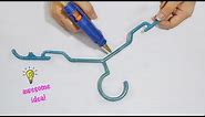 Simple and easy recycle craft with old broken hanger| How to recycle old hanger| best reuse idea