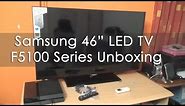 Samsung 46 inch LED TV F5100 1080p 100Hz Unboxing