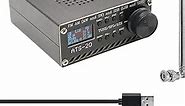 All Band ATS-20 Si4732 Portable shortwave Radio ， FM AM (MW SW) SSB (LSB USB) Frequency Radio Receiver Scanner Handheld Radio Aluminum Alloy Case,Built-in Battery, with Speaker, Antenna