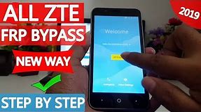 🔥 ZTE FRP BYPASS 2019 | Without Pc | Google Account Remove | #AndroidUnlock