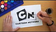 Cartoon Network logo from 2004 - timelapse painting