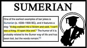 Answering The Ancient Sumerian Bar/Dog Joke