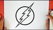 HOW TO DRAW THE FLASH LOGO