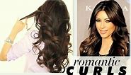 ★ KIM KARDASHIAN BIG CURLS TUTORIAL | CUTE LONG HAIRSTYLES | HOW TO BLOW-DRY + CURL YOUR HAIR