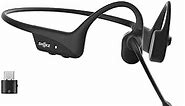 SHOKZ OpenComm2 UC - Bone Conduction Bluetooth Stereo Computer Headset with Boom Mic - USB-C Compatible with PC and Mac - Zoom Certified, with Bookmark