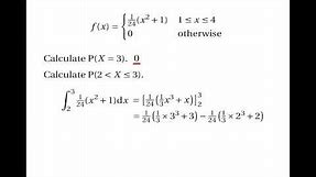 Continuous Random Variables: Probability Density Functions
