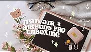 ☁️ ipad air 3 + accessories unboxing 🦋