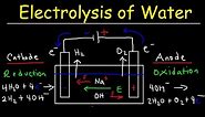 Electrolysis of Water - Electrochemistry