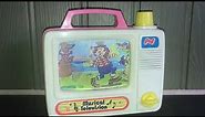 Children's Musical TV Television Toy Clown Scenery & Plays It's a Small World Music By Nice Toys
