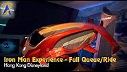 Iron Man Experience - Full Queue and Ride POV at Hong Kong Disneyland