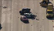 Driver killed, 3 others injured in 4-vehicle crash on I-90 in Schaumburg, Illinois State Police say