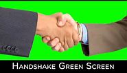Handshake Green Screen Stock Footage # FHD 1080P