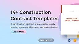 FREE Construction Contract Template - 17  Word, PDF, Apple Pages, Google Docs Documents Download