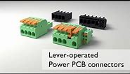 Easy electrical connection with the PCB connectors by PHOENIX CONTACT