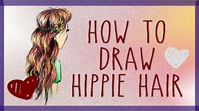 How to Draw Hippie Hair