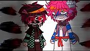 Scary face meme Gacha ll Ft. Akaza and tanjiro ll ⚠️TW: disturbing and glitcing⚠️ll GachaxKny