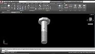 how to make 3d anchor bolt in Autocad