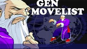 Street Fighter Alpha 3 - Gen Move List
