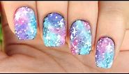 Nail Art Tutorial: Easy Pastel Galaxy Print (perfect for beginners!)