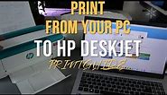 How to Print A Document From Your PC To HP Deskjet 3700 Series Printer | Print Double-Sided