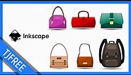 Inkscape | Purses, Bags, Backpack (Speed Art)