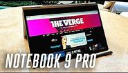 The Samsung Notebook 9 Pro has a much sharper design