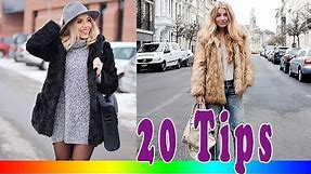 20 Style Tips On How To Wear Faux Fur Jackets