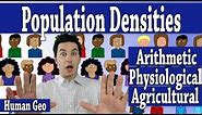 Population Densities (AP Human Geography)