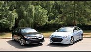 2012 Toyota Camry vs 2012 Hyundai Sonata Hybrid Comparison