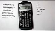 How to Calculate Future Value and Present Value with BA II Plus Calculator by Texas Instruments